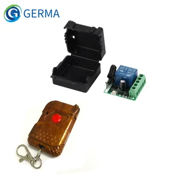 GERMA Универсальный беспроводной радиочастотный пульт дистанционного управления 433 МГц DC 12V 10A 1CH Модуль релейного приемника и пульты дистанционного управления 433,92 МГц