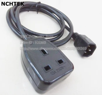 Шнур адаптера питания ИБП NCHTEK, Штекер IEC320 C14 с разъемом-розеткой UK 3Pin, кабель-адаптер для PDU UPS, 13A, 1,8 М, Бесплатная доставка