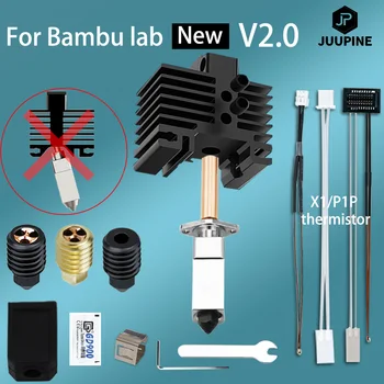 обновления p1p для Bambu Lab P1P Hotend Bi Metal Heatbreak Lab x1 Hotend Bi Сопло P1P Термисторное CHT Сопло Для Bambu Hotend X1C