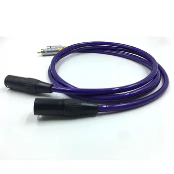 HIFI VDH Балансный соединительный кабель RCA-2 XLR Балансный кабель XLR 3-Контактный разъем с разъемом 2 XLR к кабелю 2RCA