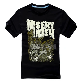 Новая Мода Misery Index Группа Рок Бренд мужская рубашка 3D Товары высокого качества фитнес Death Hardrock хэви-Метал 100% Хлопок Череп 04