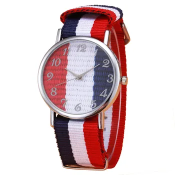 Luxury Fashion Canvas Mens Analog Watch Wrist Watches Men's watches часы мужские наручные montre homme relogio masculino reloj
