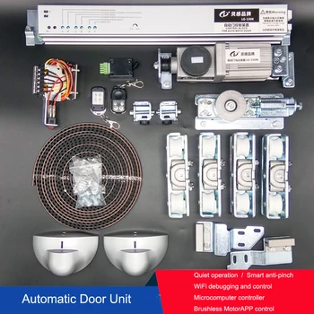 Автоматический Дверной блок Стеклянная Дверь Асинхронный Дверной двигатель Полный комплект электрического Раздвижного контроллера доступа Система панорамирования