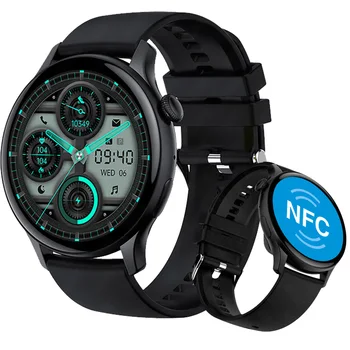 IP68 Водонепроницаемые Мужские часы, Женский подарок, Фитнес-трекер, браслет для измерения артериального давления, NFC, смарт-часы, Bluetooth-вызов, Мужские часы для движения