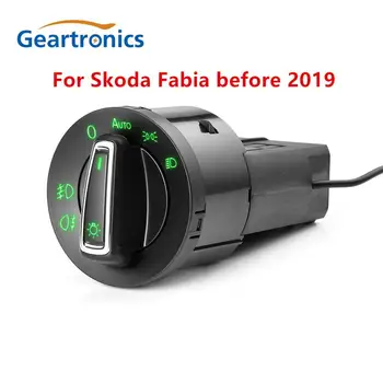 Для Skoda Fabia До 2019 года Автоматический выключатель противотуманных фар Автоматический выключатель противотуманных фар со встроенным датчиком