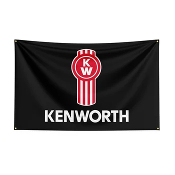 Баннер с изображением флага Кенуорта размером 3x5 футов из полиэстера с принтом гоночного автомобиля -ft Flag Decor, баннер для украшения флага, баннер для флага