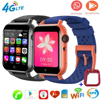 4G Детские Умные часы Телефон Google Play WIFI Видеозвонок SOS Детские умные часы Частота сердечных сокращений GPS Местоположение Телефонные часы для Xiaomi IOS