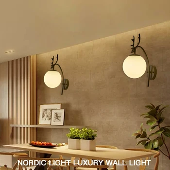 Новый креативный высококачественный настенный светильник для интерьера, Модное освещение для гостиной, спальни, Простое современное украшение для коридора, лестницы