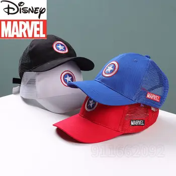 Disney Captain America/ Новая детская шляпа Роскошного бренда, модная солнцезащитная шляпа для мальчиков, Регулируемая Дышащая бейсболка для мальчиков и девочек
