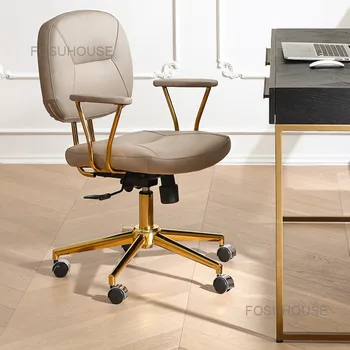 Итальянские Легкие Роскошные Офисные кресла, Вращающийся Игровой Компьютер, Удобные Офисные кресла, Подъемное Кресло, Офисная мебель Sillon WZ