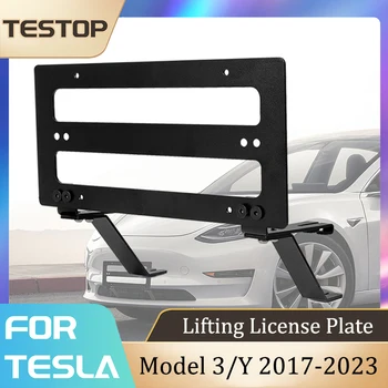 Подъемная Рамка Номерного знака Для Tesla Model 3/Y 2017-2023 Обновление Аксессуаров Подъемный Номерной знак Для Tesla Model 3/Y 2023