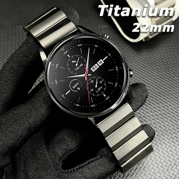 Роскошный Титановый Ремешок Для Samsung Galaxy Watch 46 мм 3 45 мм Gear S3 22 мм Универсальный Металлический Браслет Для Huawei Watch GT2/3 Pro Band
