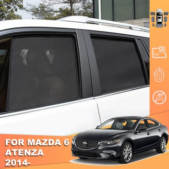 Для Mazda 6 GJ Седан 2013-2021 Mazda6 Автомобильный Солнцезащитный Козырек Магнитная Шторка На Лобовое Стекло Детское Заднее Боковое Окно Солнцезащитный Козырек
