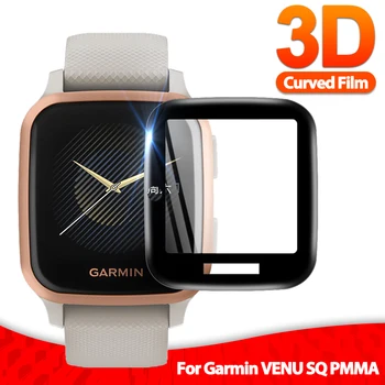 Защитная пленка из мягкого стекловолокна 3D для Garmin Venu SQ, музыкальный полноэкранный защитный чехол для смарт-часов Garmin Venu SQ