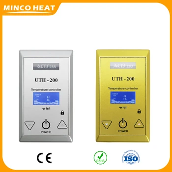Minco Heat UTH200 100 ~ 250 В 18A Нагревательная пленка Регулятор Температуры Переключатель Сенсорная Кнопка Термостат для подогрева пола