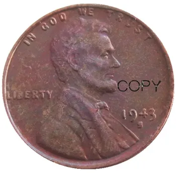 Монеты достоинством в один цент 1943 пенсов США (вес: 3,10-3,11 г)
