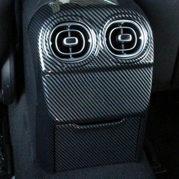 Для Mercedes Benz C Class W206 C180 C200 C220 C260 C300 22 + Покрытие Из Углеродного Волокна Подлокотник Коробка Задняя Вентиляционная Рамка Накладка