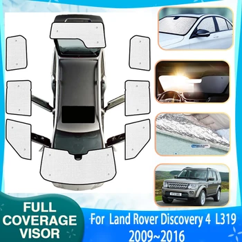 Солнцезащитные Козырьки С Полным покрытием Для Land Rover Discovery 4 Аксессуары L319 LR4 2009 ~ 2016 Автомобильный Солнцезащитный Козырек На Окно, Солнцезащитный Козырек, Аксессуары