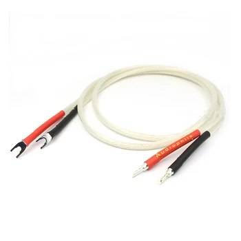 Пара 5N OCC, посеребренный кабель Hi-end Hi-Fi-динамика, разъем 
