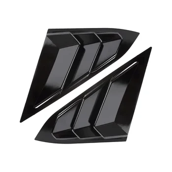 Жалюзи на задние Боковые стекла для Седана 2016-2021 Аксессуары Совковая крышка - Мрачный Черный