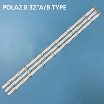 Новые 3 шт. (2 * A * 6 светодиодов, 1 *B * 7 светодиодов) Замена светодиодной ленты подсветки для LG TV 32LN540 32LN550FD Innotek POLA2.0 32 дюймов A B type