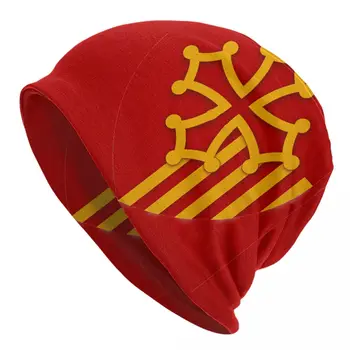 Вязаная Шапка Капот Шляпы летние Occitanie Герб Франции шляпы Унисекс R273 Skullies Шапочки Кепки Забавные