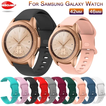 ремешок 20 мм/22 мм для Samsung Galaxy watch 3 41/46/42 мм/Active 2/Gear s3 Frontier силиконовый браслет Huawei watch GT/2/2E/Pro ремешок